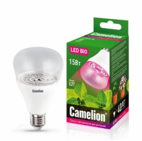 Лампа светодиодная для растений Camelion LED15-PL/BIO/E27